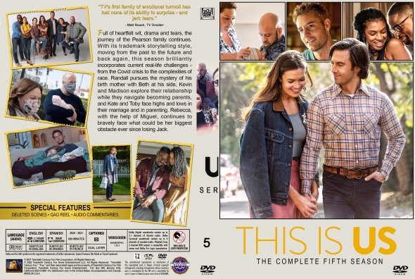 This is Us - Season 5 (spanning spine)