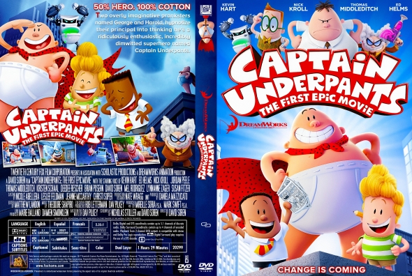 CoverCity DVD Covers Labels Captain Underpants The First