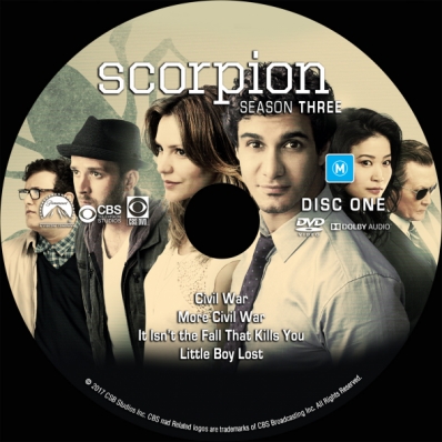 Scorpion - Season 3; disc 1