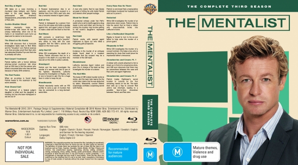 CoverCity DVD Covers Labels The Mentalist Season 3