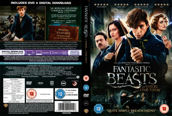 CoverCity - DVD Covers & Labels - Fantastic Beasts and Where to Find Them