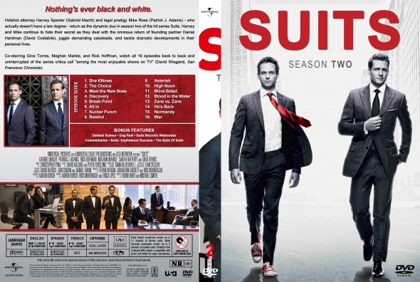 CoverCity - DVD Covers & Labels - Suits - Season 2 (spanning spine)