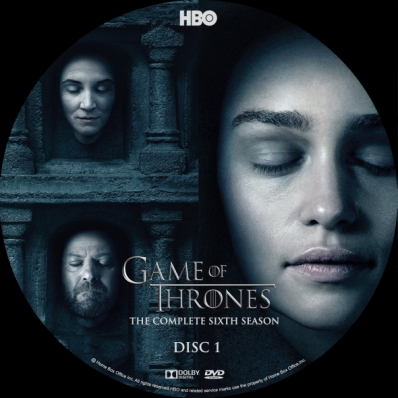 Game of Thrones - Season 6; disc 1