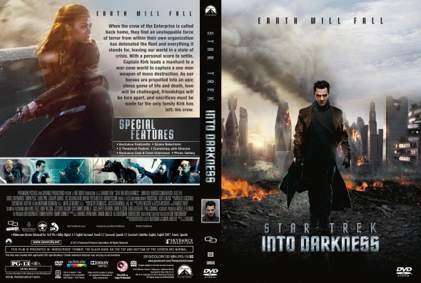 star trek into darkness dvd label