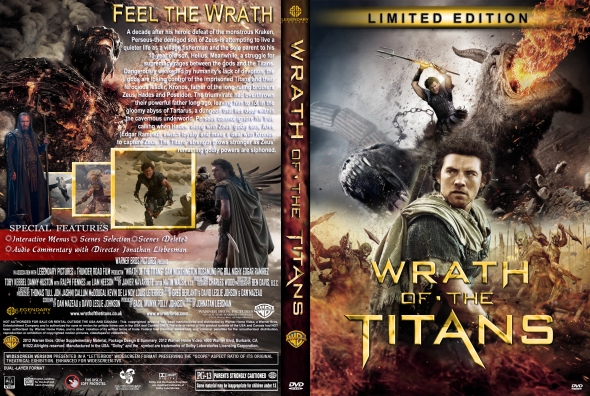 wrath of the titans dvd cover art