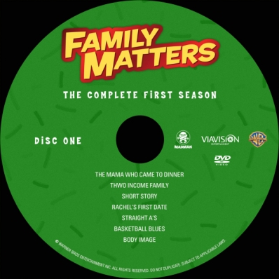 Family Matters - Season 1; disc 1