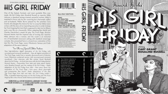 His Girl Friday Blu-ray