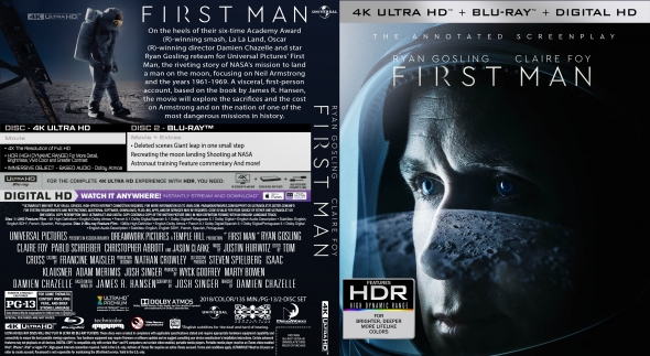 Pragmatic Pric Never owned any kind of Blu-ray movie in my life, nor a  player, until now. Excited to see what 4K UHD is all about. : r/4kbluray,  first man 4k