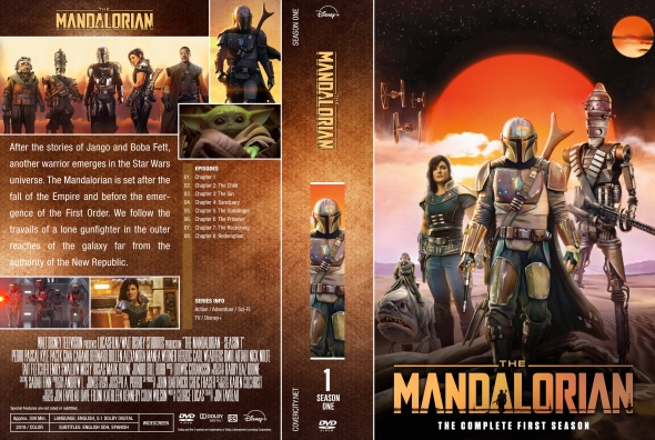 Jaquette DVD de The Mandalorian saison 1 custom - Cinéma Passion