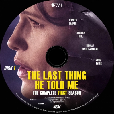 The Last Thing He Told Me - Season 1; disk 1