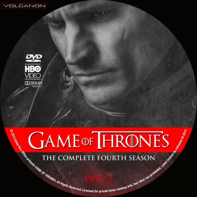 game of thrones season 4 dvd cover art