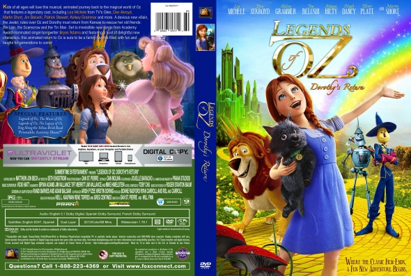 Legends of Oz Dorothy's Return Blu Ray DVD 2 Disc Set Movie