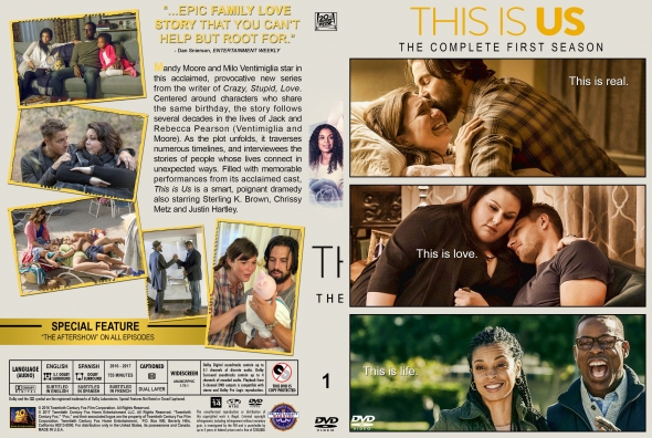 This is Us - Season 1 (spanning spine)