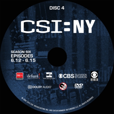 CSi: NY - Season 6; disc 4