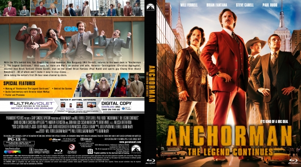 anchorman 2 the legend continues 2022 dvd cover