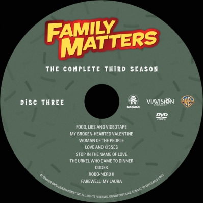 Family Matters - Season 3; disc 3