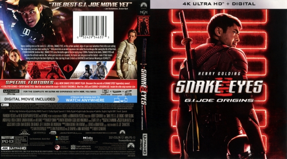 Snake Eyes: G.I. Joe Origins 4K