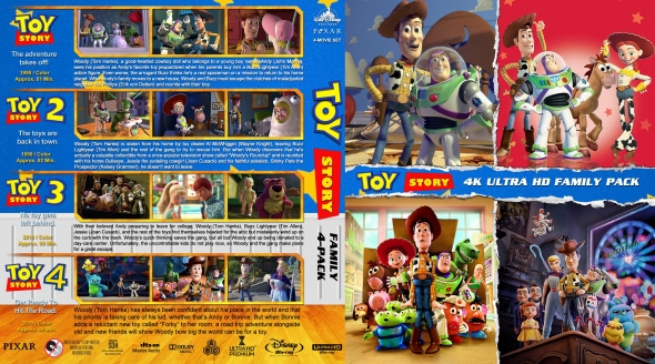 CoverCity - DVD Covers & Labels - Toy Story 4-Pack 4K