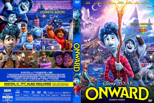 Onward (2020) R1 Custom DVD Cover Label, 45% OFF