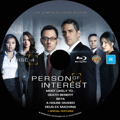 Person Of Interest - Season 3; disc 4