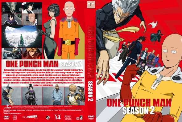 Dvd One Punch Man Todos Episódios Primeira Segunda Temporada